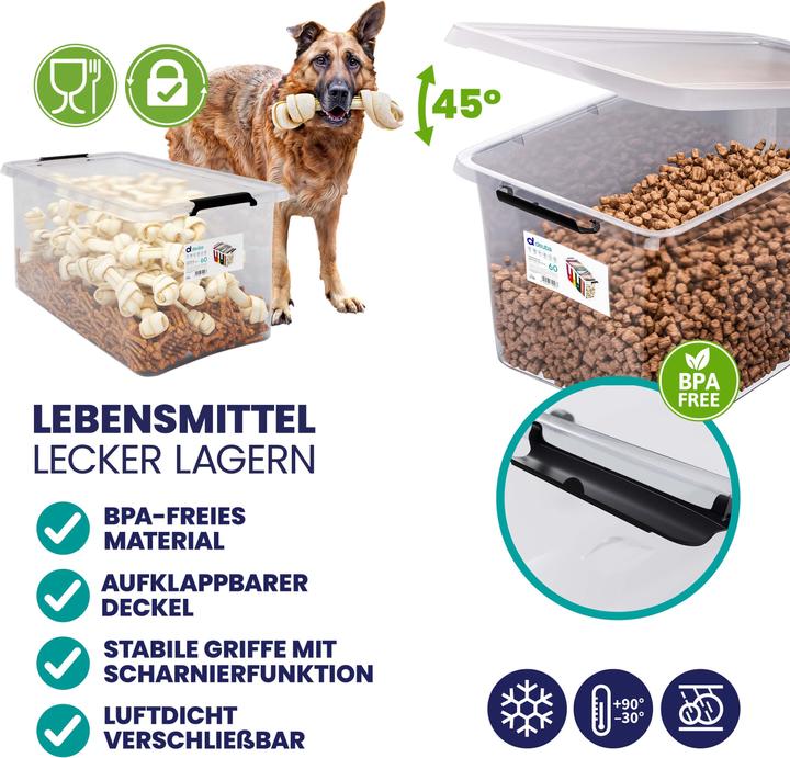 Image du produit Deuba Boîte de rangement (60 x 40 x 35 cm, 60 l)