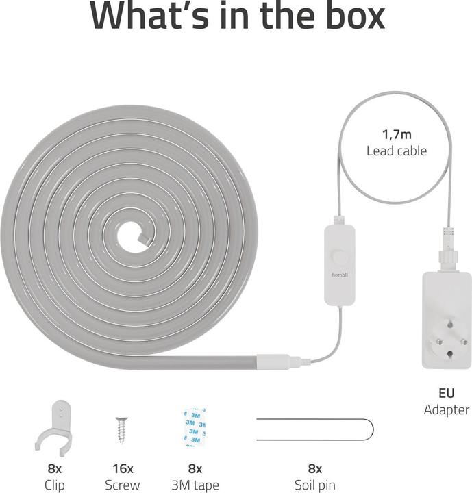 Immagine prodotto Hombli LED Streifen (Multicolore, 500 cm, Esterno)