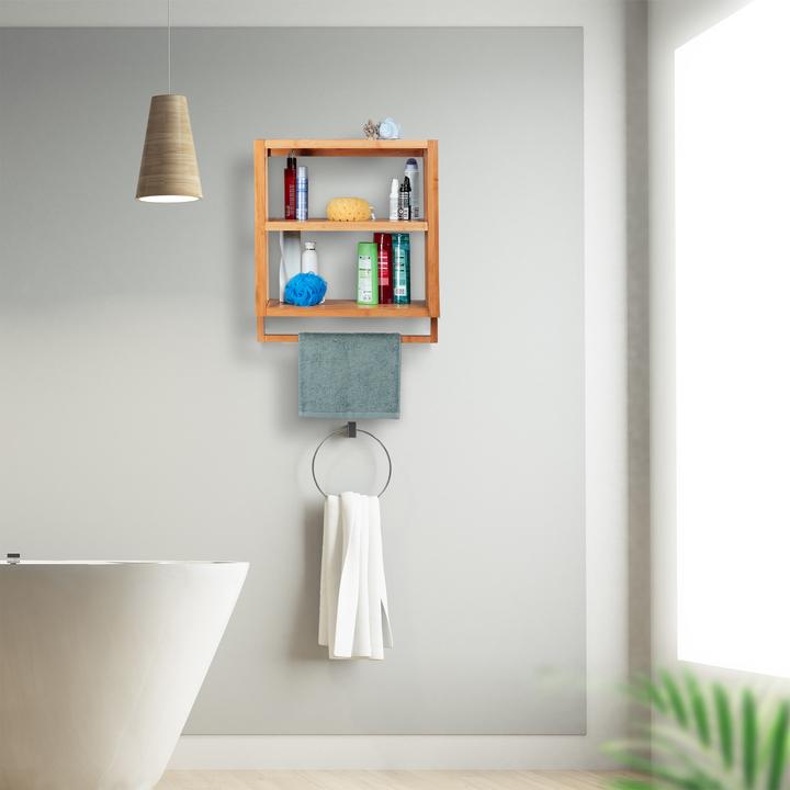 Actual product image Relaxdays Wall Shelf (52 x 21 x 58.5 cm)
