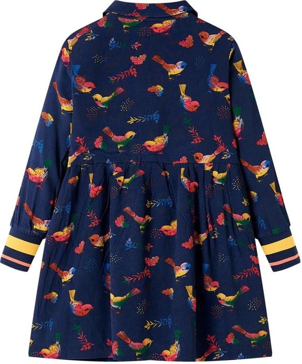 Immagine prodotto vidaXL Abito da bambino con maniche lunghe blu navy (116)