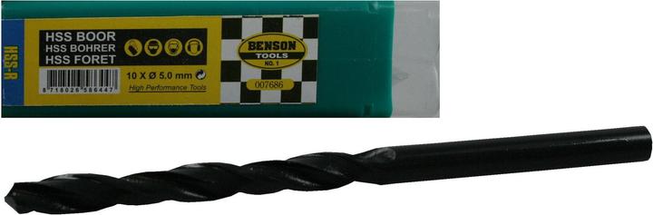 Image du produit Benson Foret HSS 5,0 mm 10 pièces (5.0 millimètres)