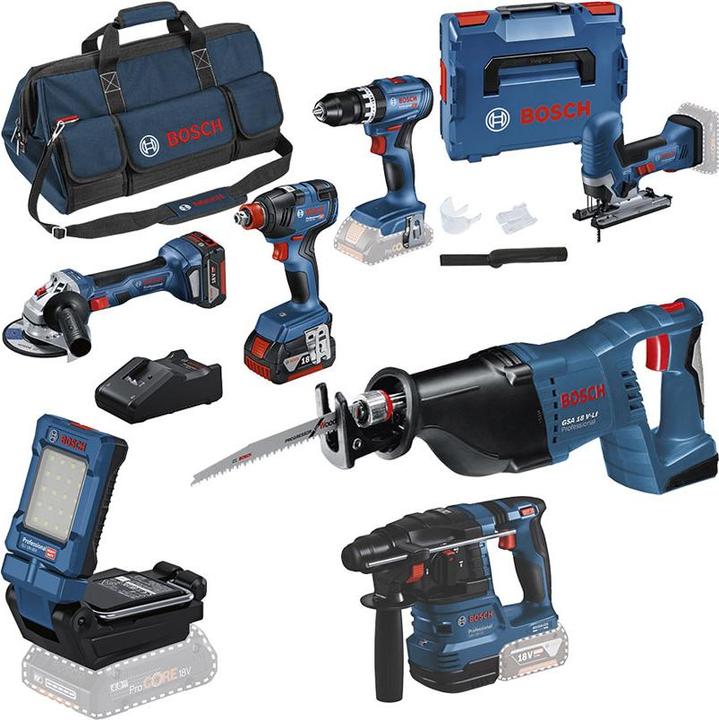 Actual product image Bosch Professional 7 Tool Kit