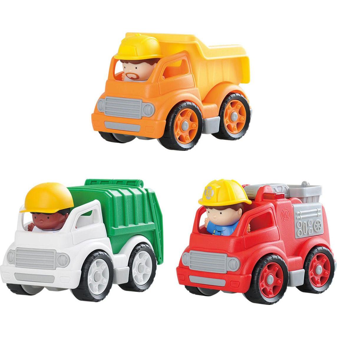 Play Arbeitsfahrzeuge mit Figuren Spielset, 6-tlg. (49580637)