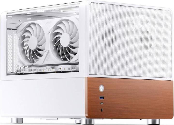 Produktbild Jonsbo V12 PC-Gehäuse, Mini-Tower, Micro-ATX - weiss (mATX)