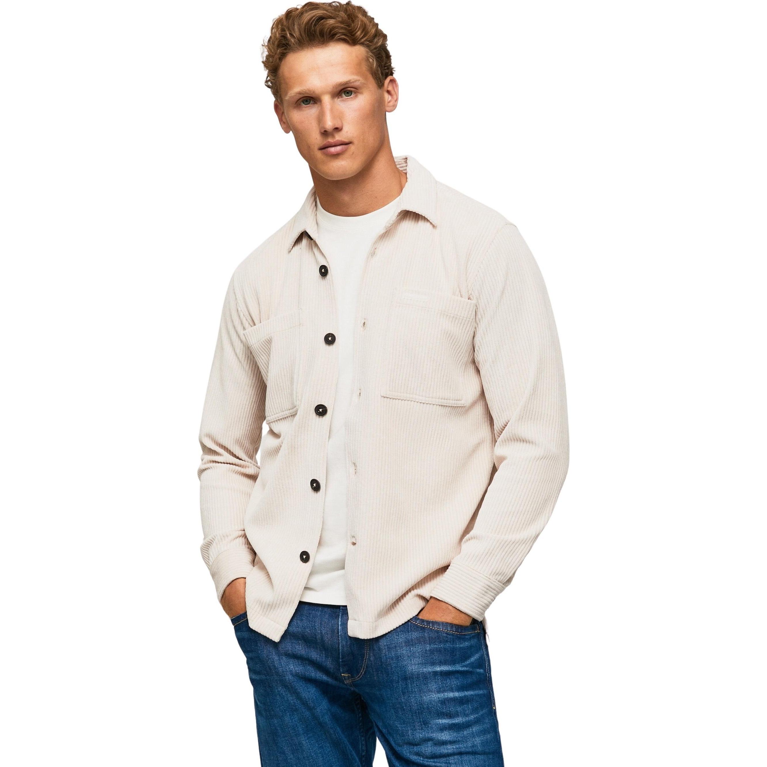 Thumbnail - Pepe Jeans, Herren, Hemd, weathirt pepe jean porto, Beige, (S)