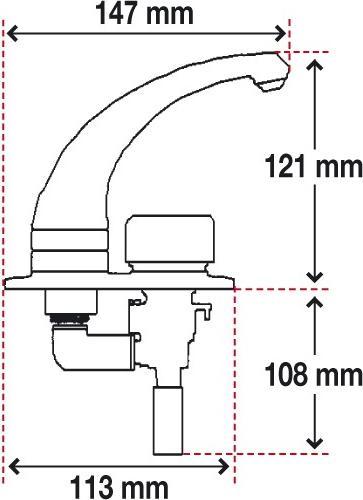 Image du produit Whale Robinet simple, Elegance, blanc
