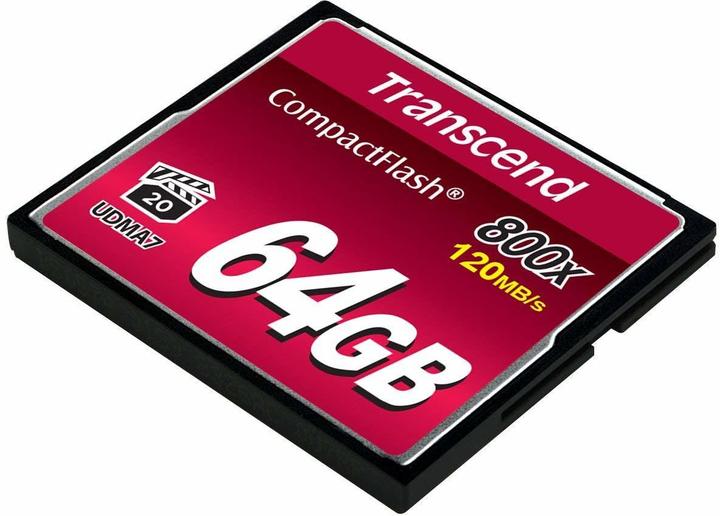 Produktbild Transcend 64GB CF CARD (800X, TYPE I ) (64 GB, CF)