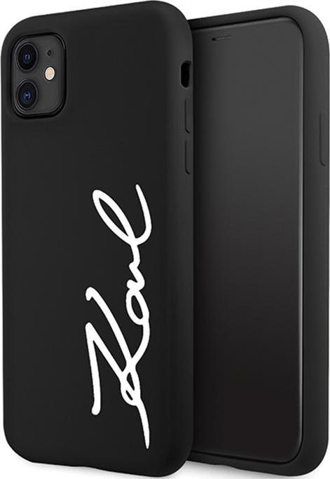 Image du produit Karl Lagerfeld KLHCN61SKSVGK iPhone 11 / Xr 6.1" czarny/black Hardcase Silicone Signature (Apple iPhone 11, Apple iPhone XR)