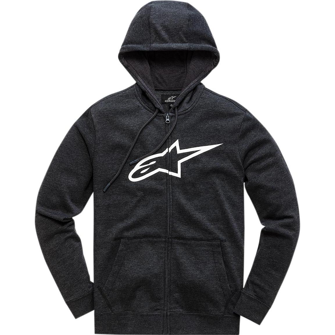 Alpinestars, Herren, Pullover, Ageless II Zip Hoodie, Schwarz, Weiss, (L)