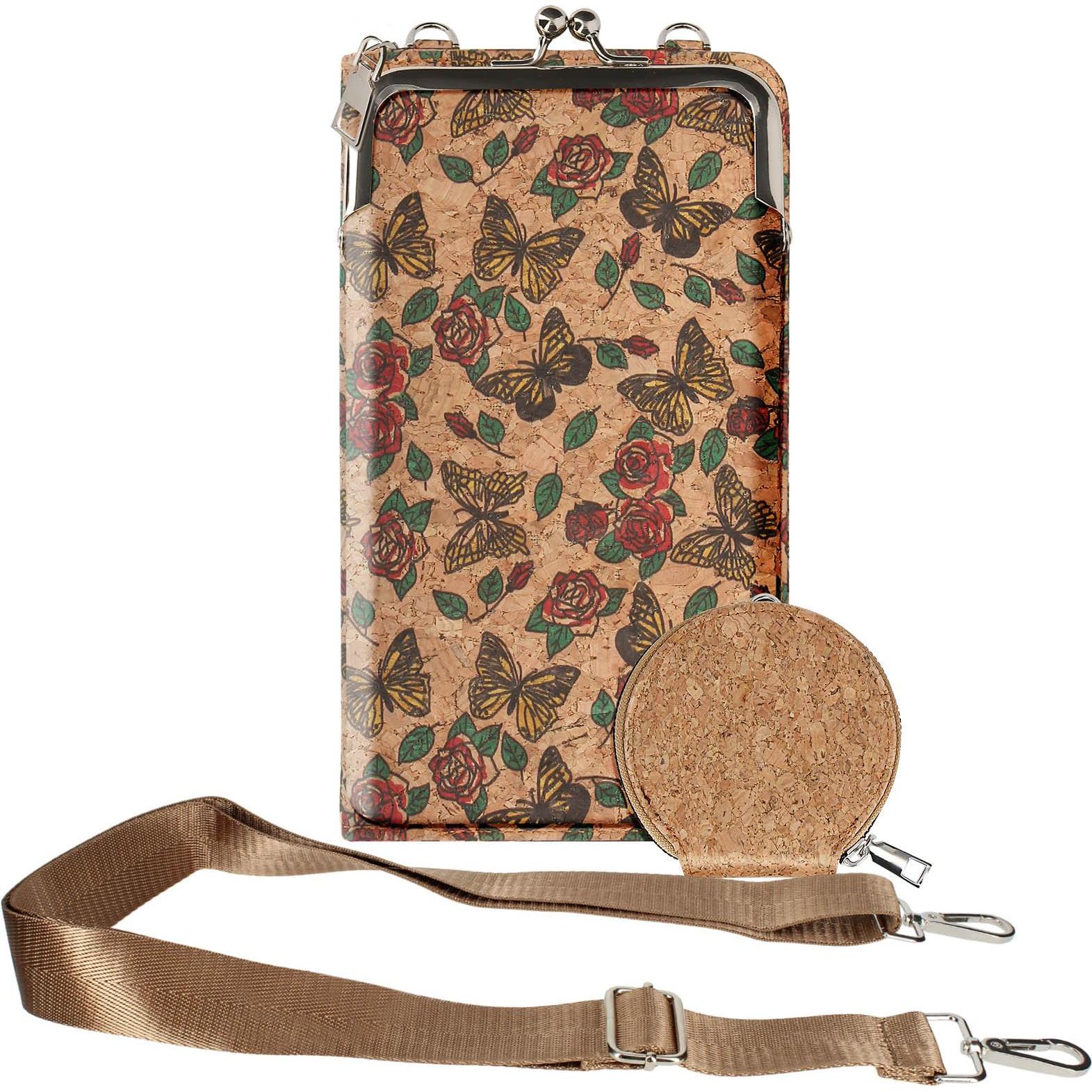 Avizar, Handtasche, NaturePrint Korktasche, Mehrfarbig