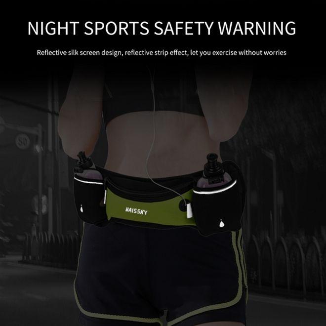 Actual product image Haissky Universal sports fanny pack incl. water bottles