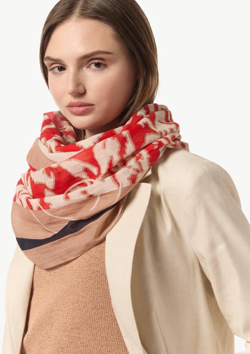 Produktbild Comma Tuch Loop-Schal aus Baumwolle mit All-over-Print