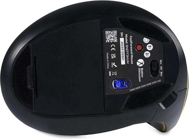Actual product image Bakker Elkhuizen BakkerElkhuizen Maus FastForward 3-Mode Vertical Mouse retail (Cable, Wireless)