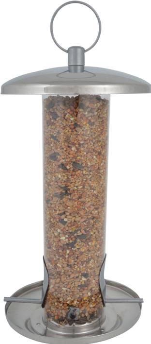 Produktbild Esschert Design Edelstahlvogelfuttersilo