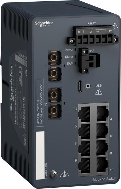 Actual product image Schneider Electric MCSESM103F2CU1 (8 Ports)