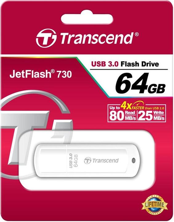 Actual product image Transcend JetFlash 730 (64 GB, USB-A)