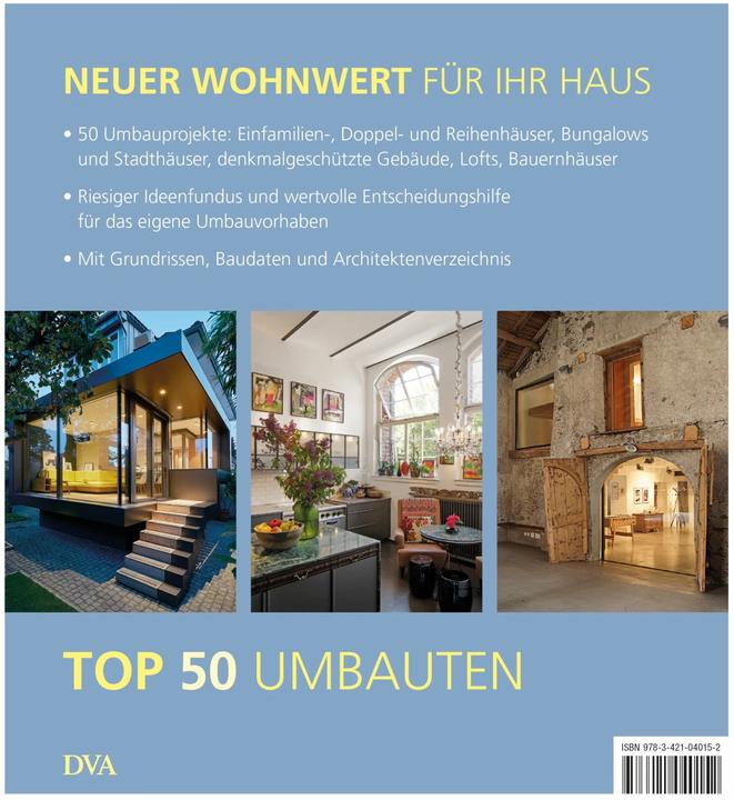 Produktbild TOP 50 Umbauten - Sanieren, modernisieren, erweitern (Deutsch, Thomas Drexel, 2018)