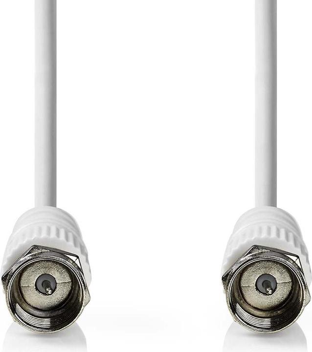 Produktbild Nedis Satelliten- und Antennenkabel | F Stecker | F Stecker | Vernickelt | 75 Ohm | Doppelt geschirm (75 dB, Antennenkabel)