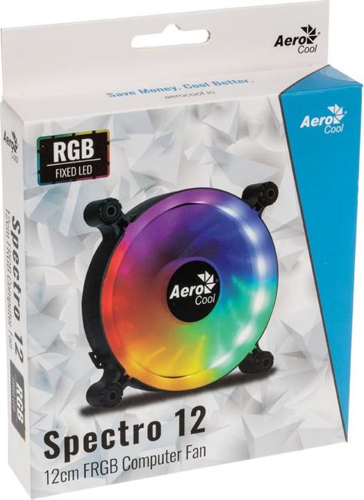 Produktbild AeroCool Spectro 12 FRGB Computergehäuse Ventilator, Durchscheinend (e) (120 mm, 1x)