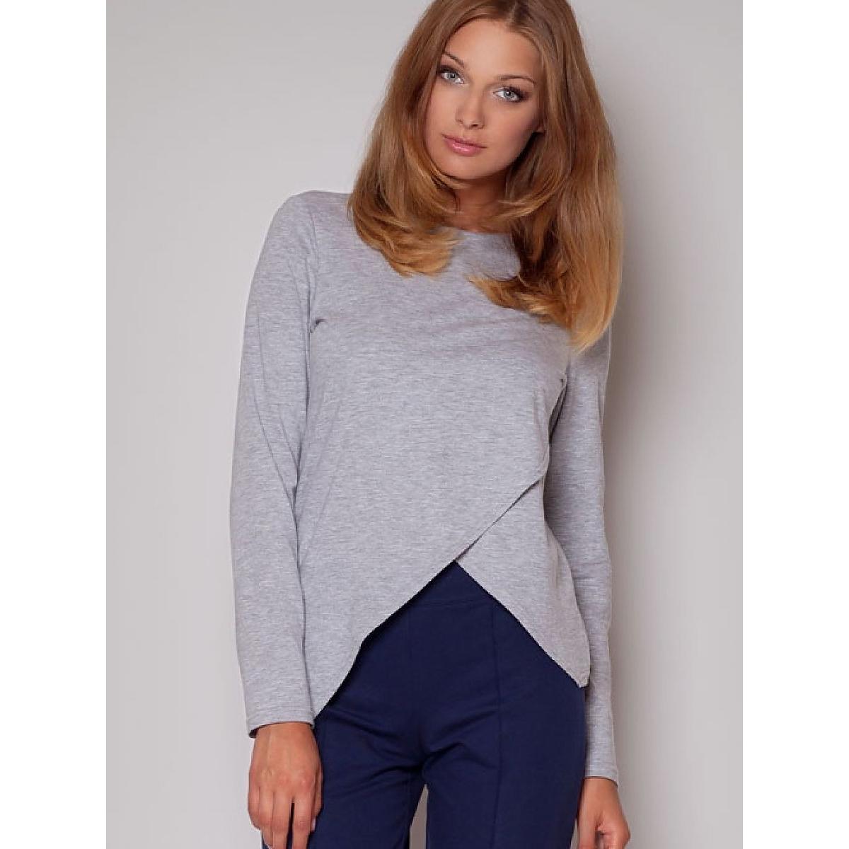 Figl, Damen, Bluse, Bluse, Grau, (S)