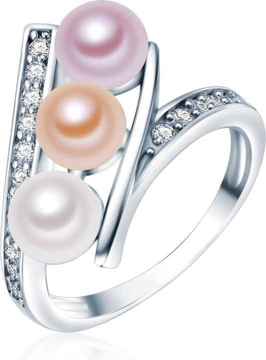 Immagine prodotto Valero Pearls Donna Argento Cubic Zirconia Perle d'acqua dolce coltivate argento - 3860 (56, 925 Argento)