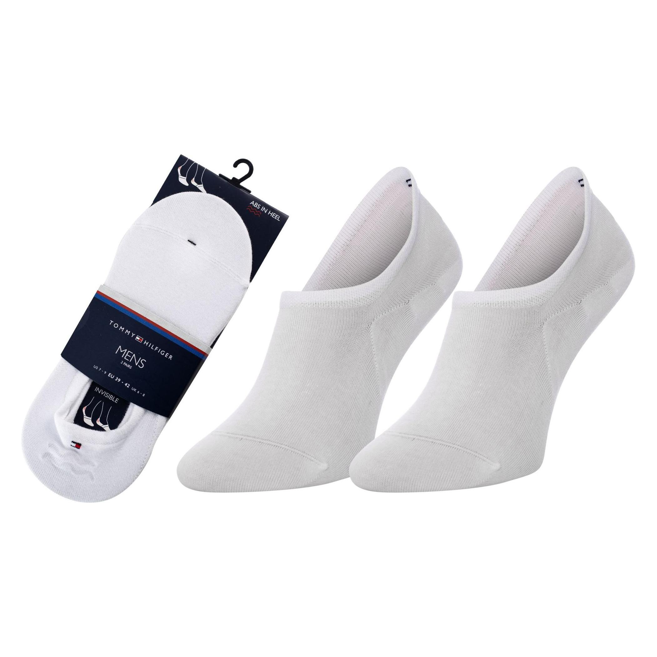 Tommy Hilfiger, Mannen, Sokken, Footie, Wit, (set Van 2, 43 - 46)