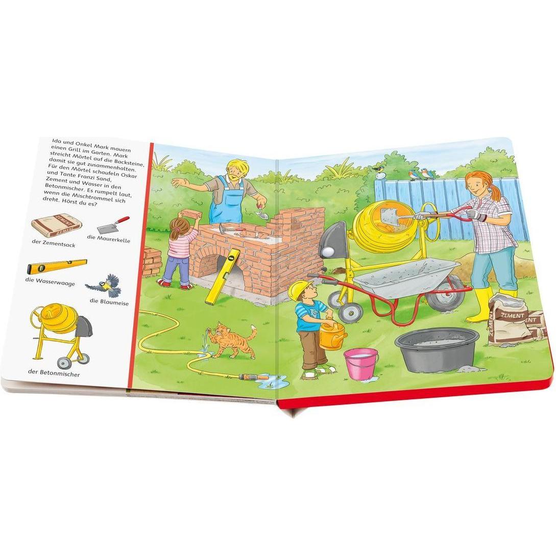 Thumbnail - Sachen suchen, Sachen hören: Auf der Baustelle, Kinderbücher von Frauke Nahrgang