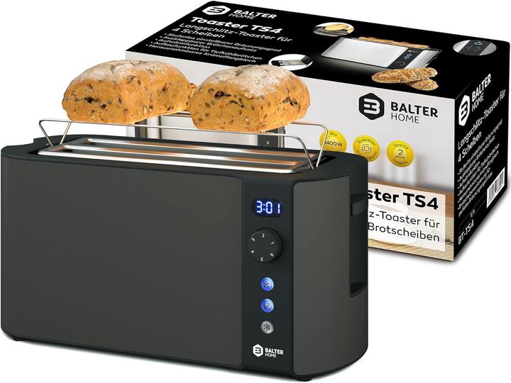 Produktbild Balter Toaster mit Langschlitz und LCD-Anzeige