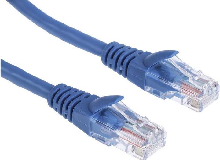 Actual product image RS PRO Patch cord Cat.5e UTP PVC 5m blue (UTP, CAT5e, 5 m)