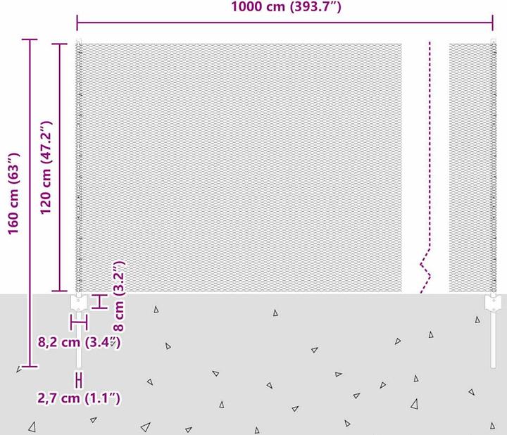 Produktbild vidaXL Aussenbarriere