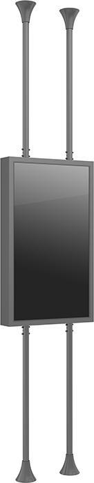 Actual product image Multibrackets M Pro Series Enclosure Floor to Ceiling Mount B2B 55" Medium Black (Mounting- / Adapterplates)