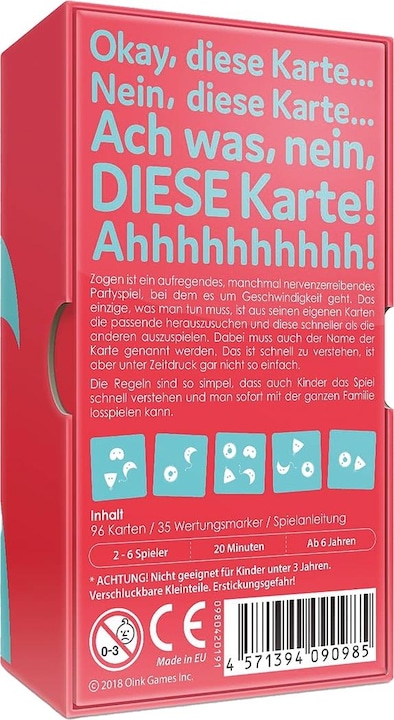 Produktbild Oink Games Zogen, d (Multilingual)
