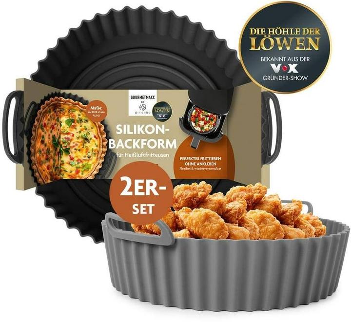 Produktbild KitchBo Silikonform, 20 x 20 x 6.3 cm, Schwarz