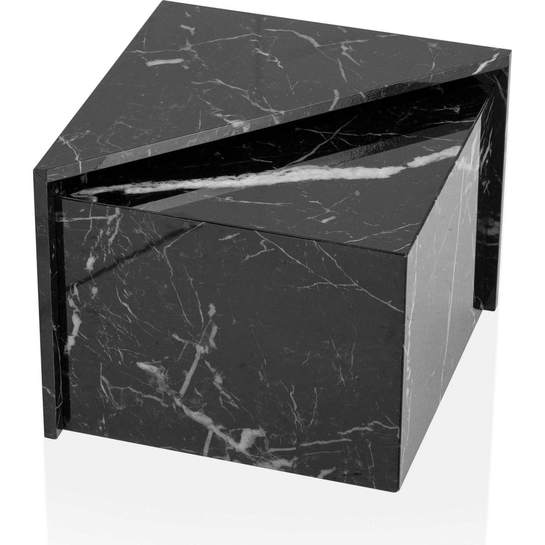 Thumbnail - FineBuy, Couchtisch + Beistelltisch, Elli (50 x 50 x 42 cm)