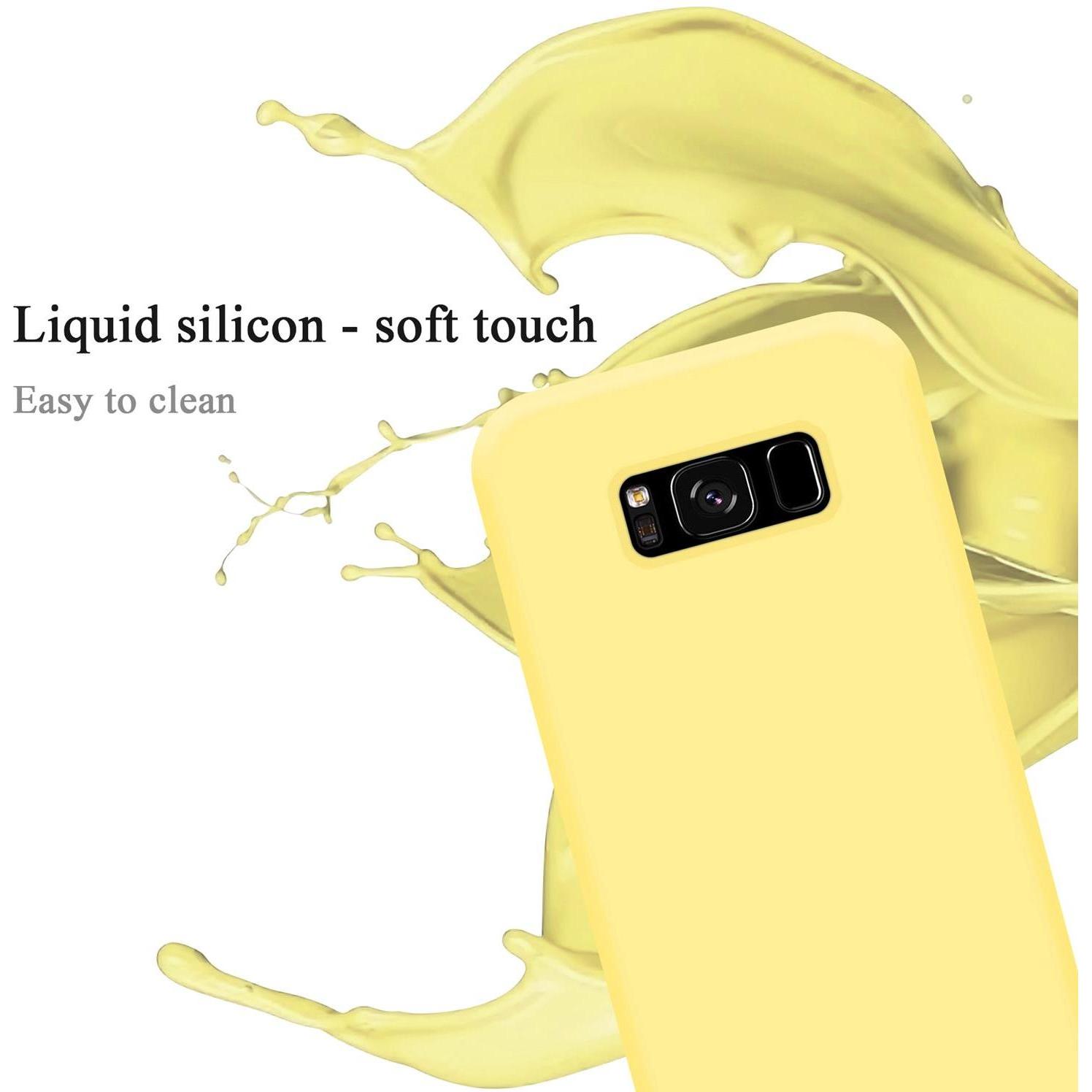 Thumbnail - Cadorabo TPU Liquid Silicone Case Cover (Samsung Galaxy S8+), Smartphone Hülle, Gelb