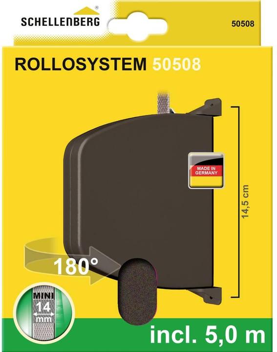 Actual product image Schellenberg Screw-on winder Mini 50508, swivelling, brown (Roller shutter belt)