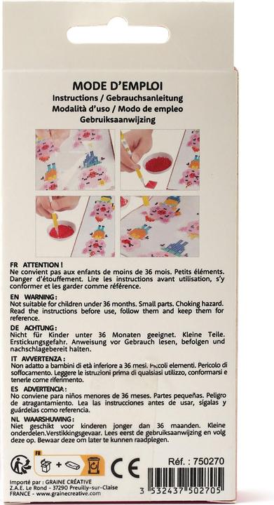 Produktbild Creative Diamond Mosaik Sticker Set - Regenbogen