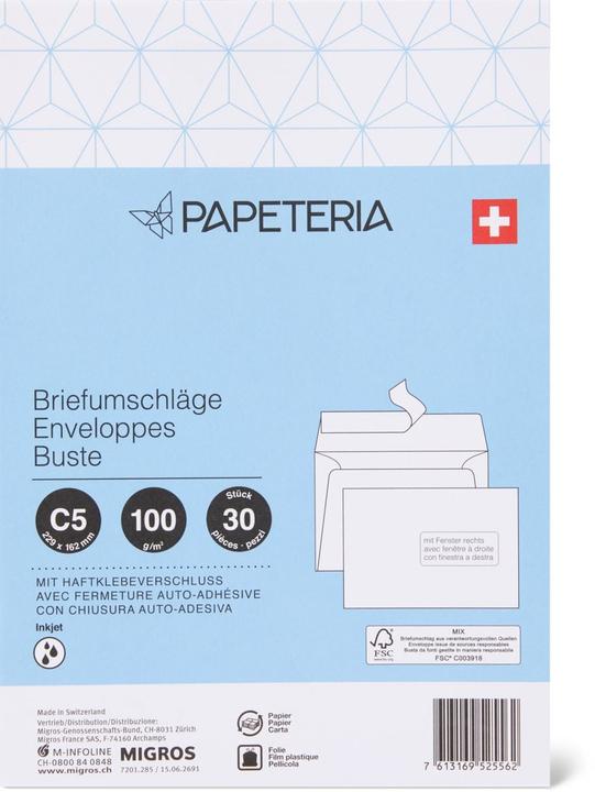 Actual product image Papeteria C5 (C5, 30 x)