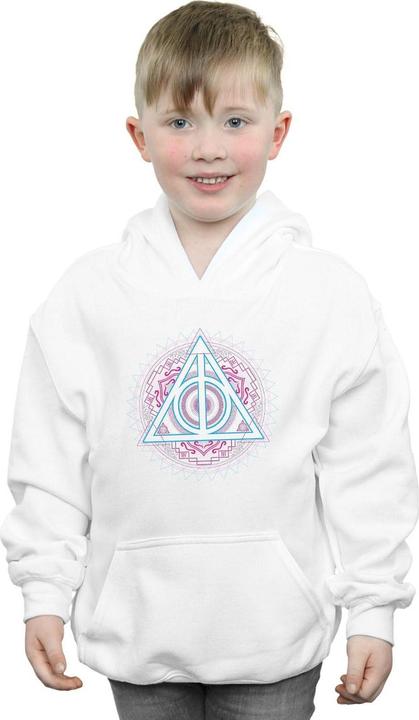 Immagine prodotto Neon Deathly Hallows Felpa con Cappuccio Ragazzi (140, 146)