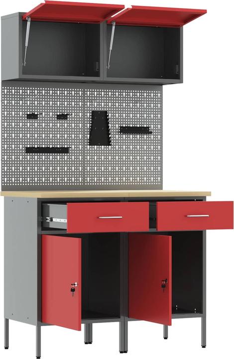 Produktbild vidaXL Werkstattschrank (55 cm, 200 cm)