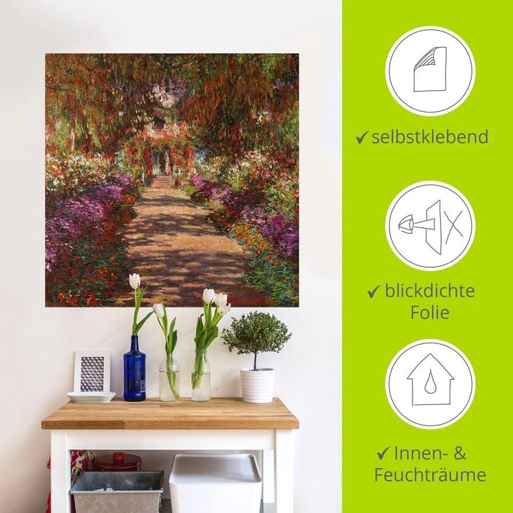 Image du produit Artland Poster Chemin dans le jardin de Monet à Giverny. 1902 T6UD 70x70 cm (50x50 cm)