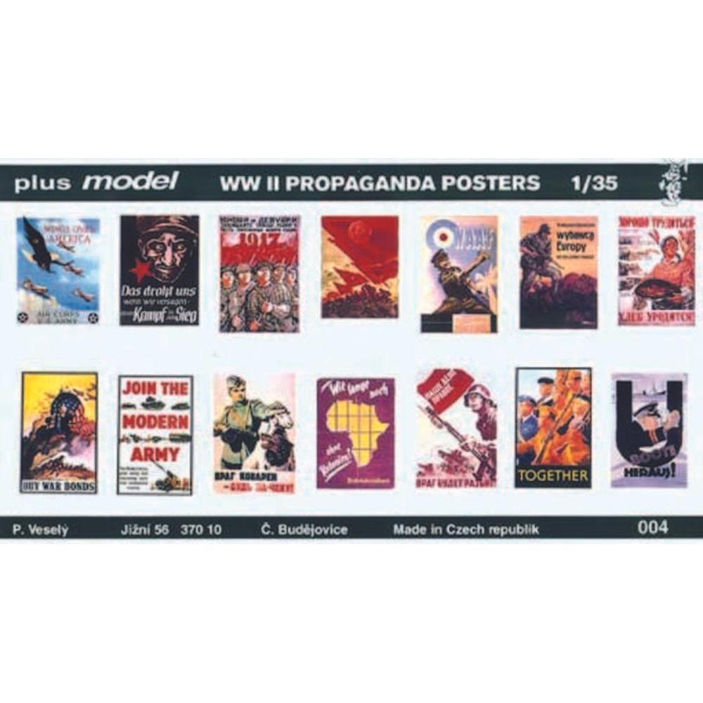 Plus Model Propaganda Poster Gemischt Deutsch, Englisch, USA, Russisch.