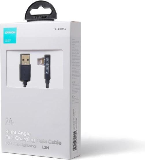 Produktbild Joyroom S-UL012A6 2.4A USB-A to Lightning Right Angle Fast Charging Data Cable 1.2m-Blue (1.20 m)