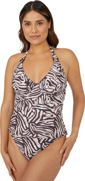 Actual product image Universal Textiles Womens/Ladies Zebra Print Non-Padded Tankini Top