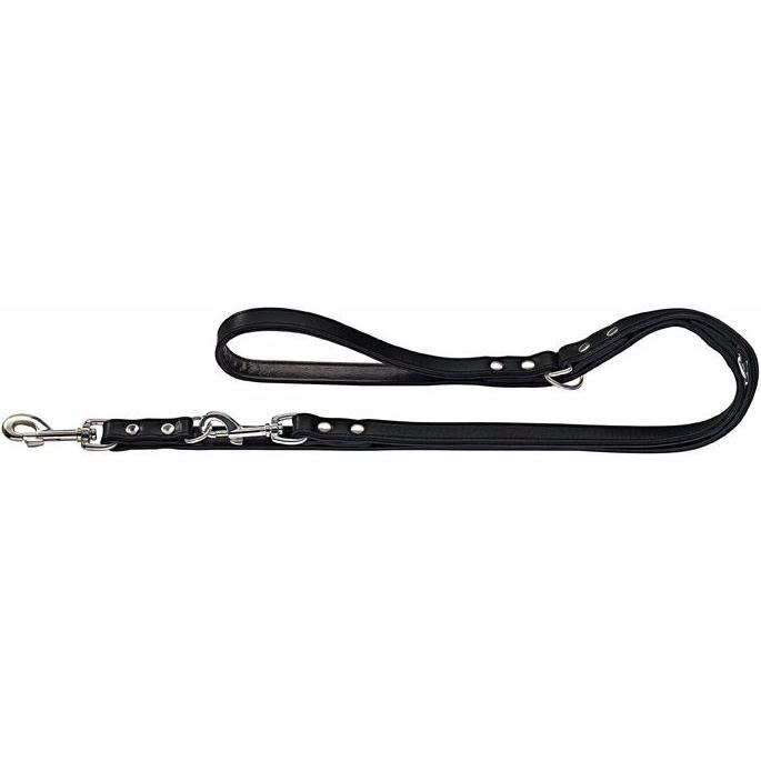 Hunter Verstellbare Führleine Basic Crouponleder (Hund, Hundesport), Halsband + Leine