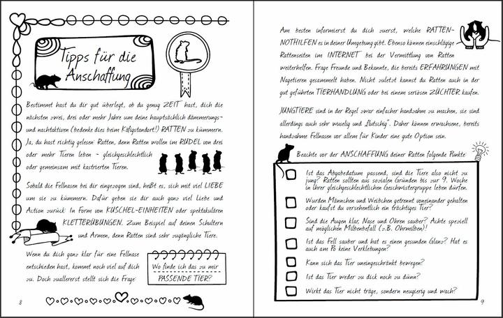 Produktbild Rattenliebe - Dein praktischer Alltags-Planer für glückliche Fellnasen (Deutsch, Carla Oblasser, Caroline Oblasser, 2019)