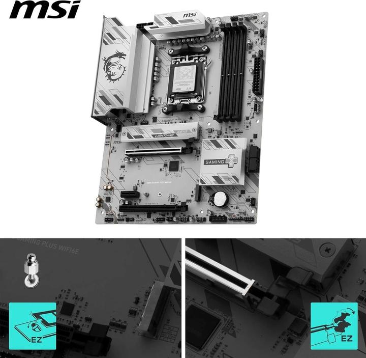 MSI B850 Gaming Plus WIFI6E (AM5, AMD B850, ATX)