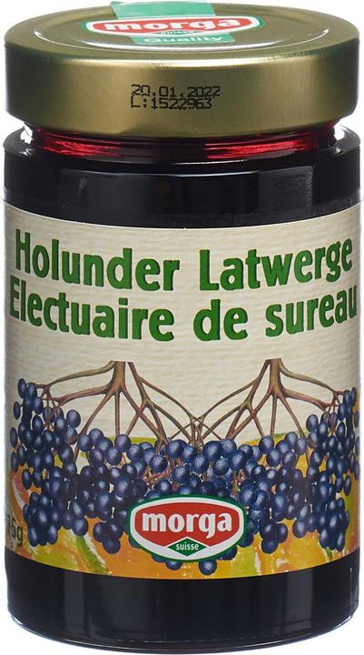 Actual product image Morga Jam elderberry Latwerge (375 g)