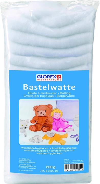 Productafbeelding Glorex Knutselwatten wit 250g