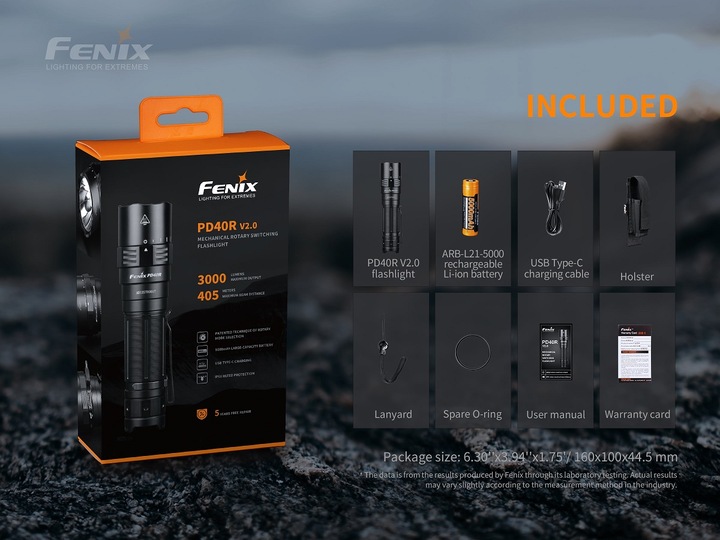Produktbild Fenix PD40R V2.0 (13.80 cm, 3000 lm)